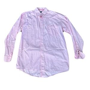 Wrangler Large Tall  Tough Enough to Wear Pink Western Shirt